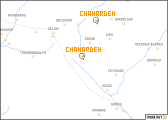 map of Chahār Deh