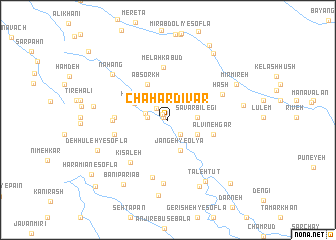 map of Chāhār Dīvār