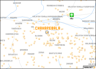 map of Chahār-e Bālā