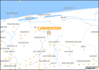 map of Chahār Emām