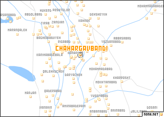 map of Chahār Gāv Bandī