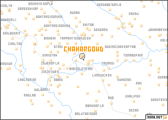 map of Chahār Gowd