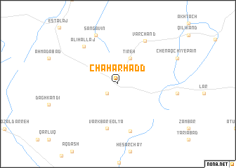 map of Chahār Ḩadd