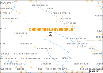 map of Chahār Meleh-ye Soflá