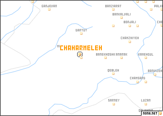 map of Chahār Meleh