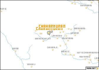 map of Chahārmūrān