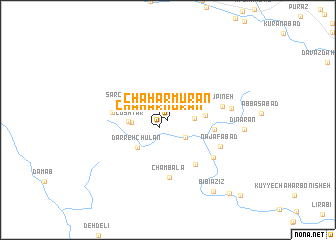 map of Chahār Mūrān