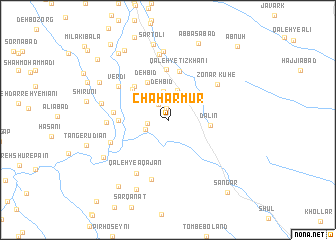 map of Chahār Mūr