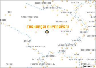 map of Chahār Qal‘eh-ye Bārānī