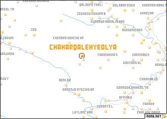 map of Chahār Qal‘eh-ye ‘Olyā