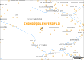 map of Chahār Qal‘eh-ye Soflá