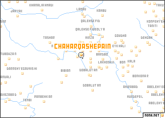 map of Chahār Qāsh-e Pā\