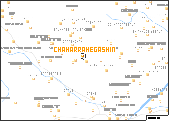 map of Chahār Rāh-e Gashīn