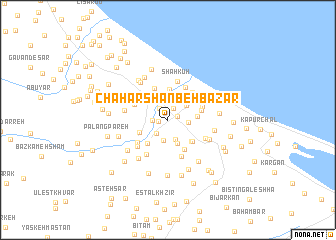 map of Chahārshanbeh Bāzār