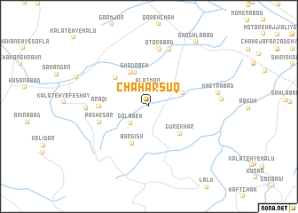 map of Chahār Sūq