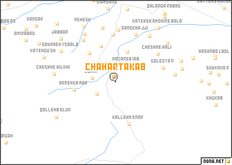 map of Chahār Takāb