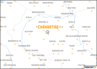 map of Chahār Ţāq