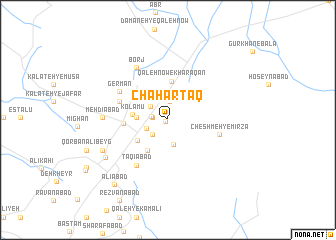 map of Chahār Ţāq