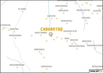 map of Chahār Ţāq