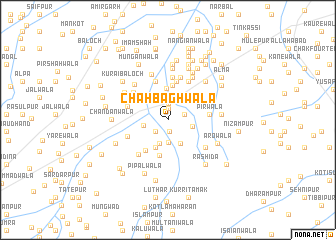 map of Chāh Bāghwāla