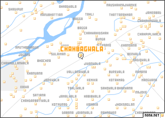 map of Chāh Bagwāla