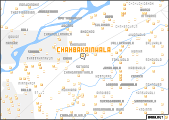 map of Chāh Bakainwāla