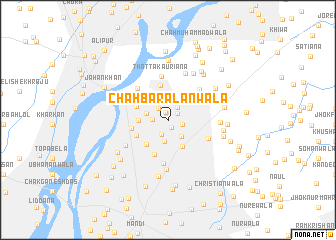 map of Chāh Barālanwāla