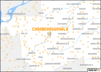 map of Chah Behadurwala