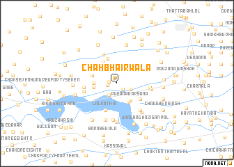 map of Chāh Bhairwāla