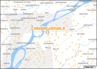 map of Chāh Bhajiānwāla