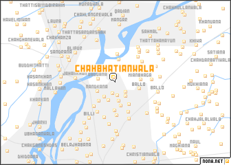 map of Chāh Bhatiānwāla