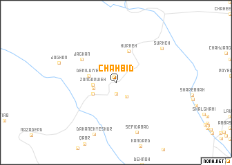 map of Chāh Bīd