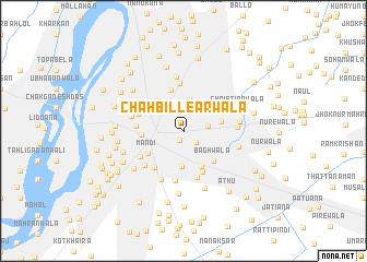 map of Chāh Billearwāla