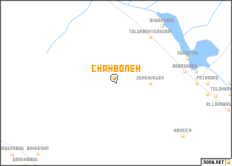 map of Chāhboneh