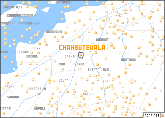 map of Chāh Būtewāla