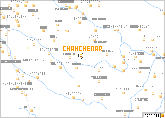 map of Chāh Chenār