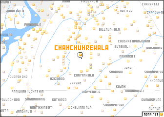 map of Chāh Chuhrewāla