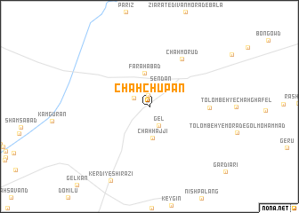 map of Chāh Chūpān