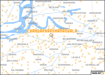 map of Chāh Darharkhānānwāla