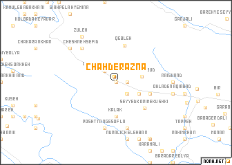 map of Chāh Derāznā