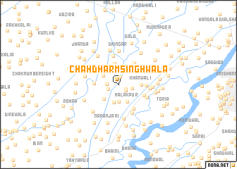 map of Chāh Dharm Singhwāla