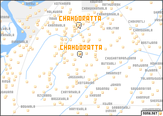 map of Chāh Doratta