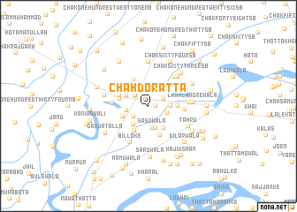 map of Chāh Doratta