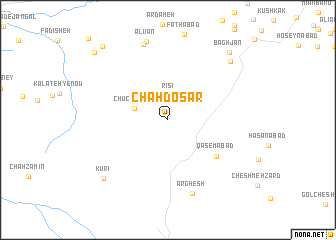 map of Chāh Do Sar