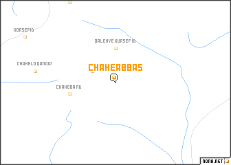 map of Chāh-e ‘Abbās