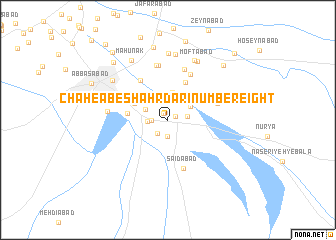 map of Chāh-e Āb-e Shahrdārī Number Eight