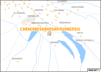 map of Chāh-e Āb-e Shahrdārī Number Six