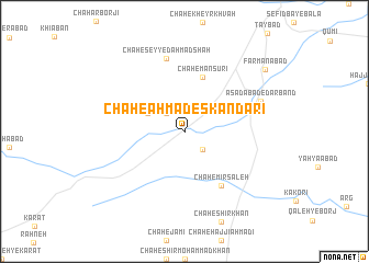 map of Chāh-e Aḩmad Eskandarī
