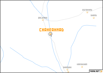 map of Chāh-e Aḩmad