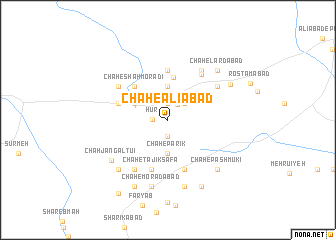 map of Chāh-e ‘Alīābād